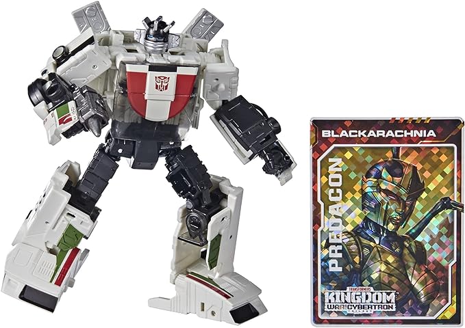 Transformers Toys Generations War for Cybertron: Kingdom Deluxe WFC-K24 Wheeljack Action Figure - Kids Ages 8 and Up, 5.5-inch - Figurio