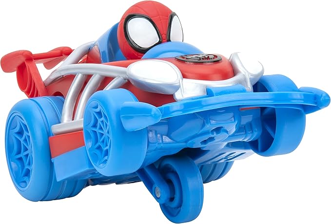 Marvel Spidey and His Amazing Friends Webbed Wheelie Vehicle - Features Built-in Spidey Super Hero - Figurio