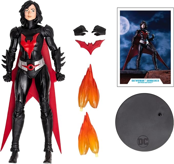 McFarlane Toys - DC Multiverse Batwoman Unmasked (Batman Beyond) 7" Action Figure with Accessories - Figurio