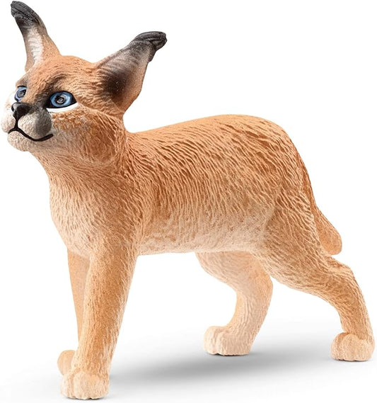 Schleich Wild Life New 2023, Wild Animal Jungle Safari Toys for Kids, Baby Caracal Toy Figurine, Ages 3+ - Figurio