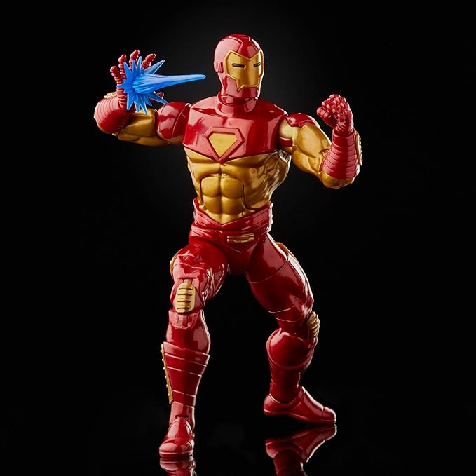 Marvel Hasbro Legends Series 6-inch Modular Iron Man Action Figure Toy, Includes 4 Accessories and 1 Build-A-Figure Part, Premium Design and Articulation - Figurio