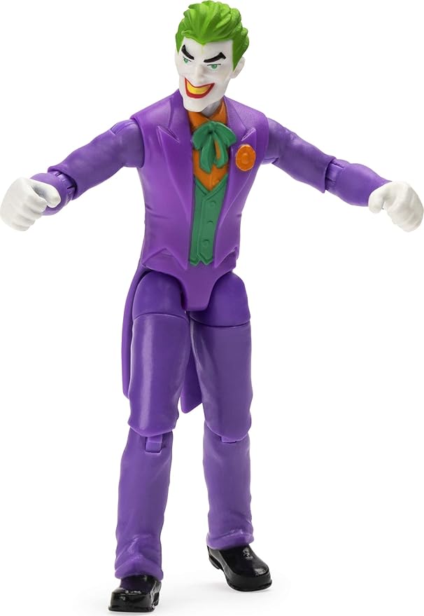 BATMAN 6056747, 4-Inch The Joker Action Figure with 3 Mystery Accessories, Mission 1, Multicolour - Figurio