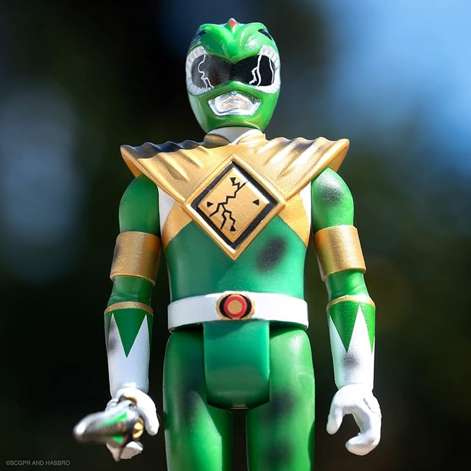 Mighty Morphin' Power Rangers Reaction Figure - Green Ranger (Battle Damaged) - Figurio