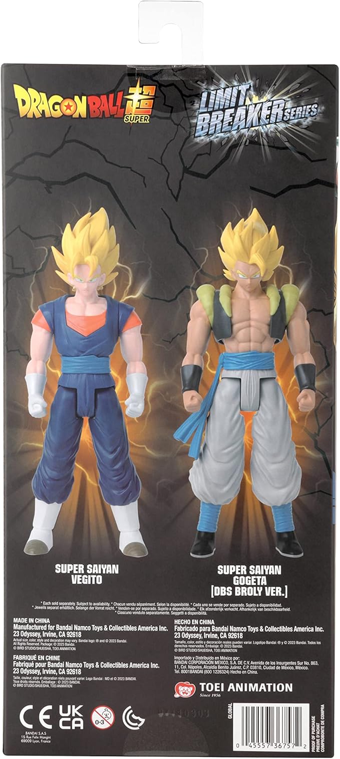 Dragon Ball Super Limit Breaker Super Saiyan Vegito 12" Action Figure - Figurio