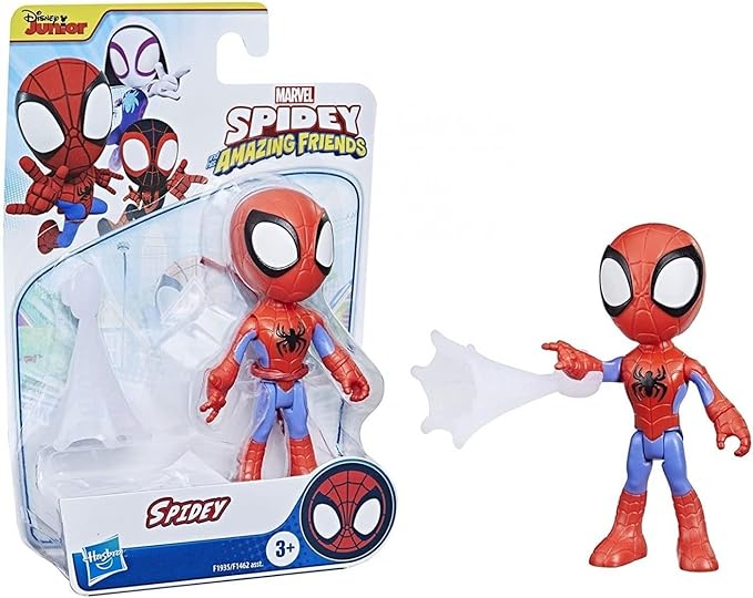 Spidey and His Amazing Friends Marvel Spidey Hero Figure, 4-Inch Scale Action Figure, Includes 1 Accessory for Kids Ages 3 and Up - Figurio