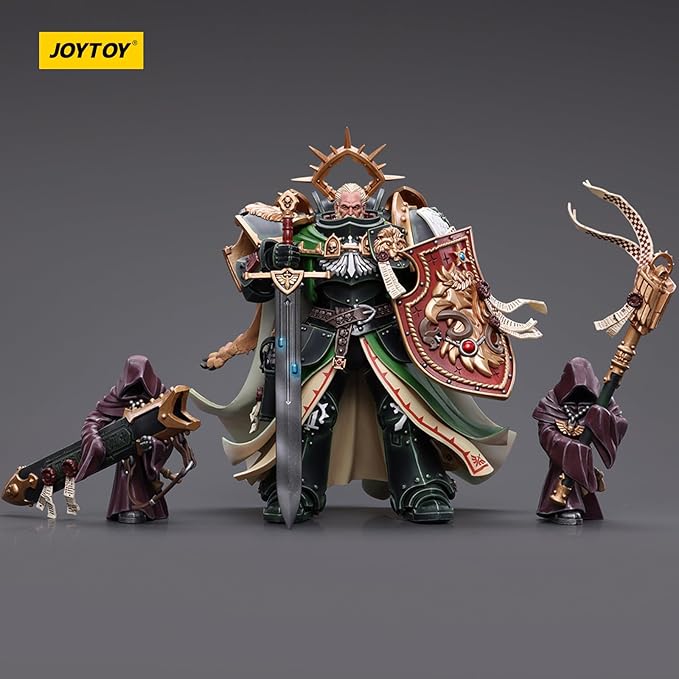 JOYTOY JT7882 40K 1/18 Action Figure Toy, Dark Angels Primarch Lion El‘Jonson, 7.12 inch Gift for Action Figure Lovers & Collectors above - Figurio