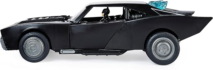 DC Comics, Batman Batmobile with 4” Batman Figure, Lights and Sounds, The Batman Movie Collectible, Kids Toys for Boys and Girls Ages 4 and up - Figurio