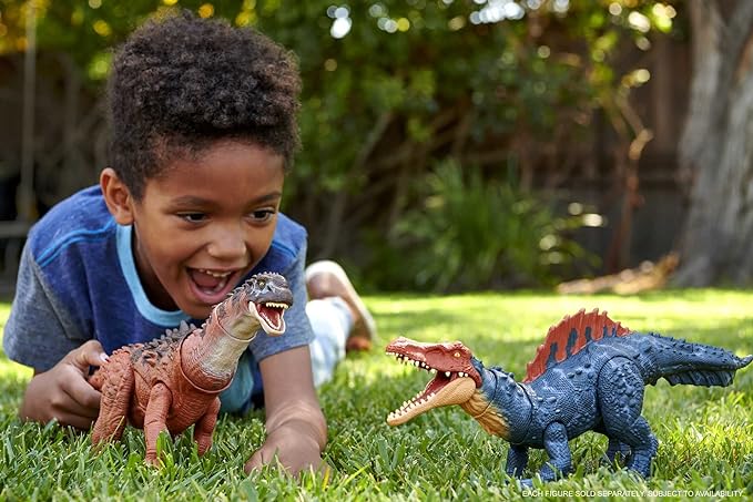 Mattel Jurassic World Dominion Massive Action Siamosaurus Dinosaur Action Figure, Toy with Attack Motion, Plus Downloadable App & AR - Figurio