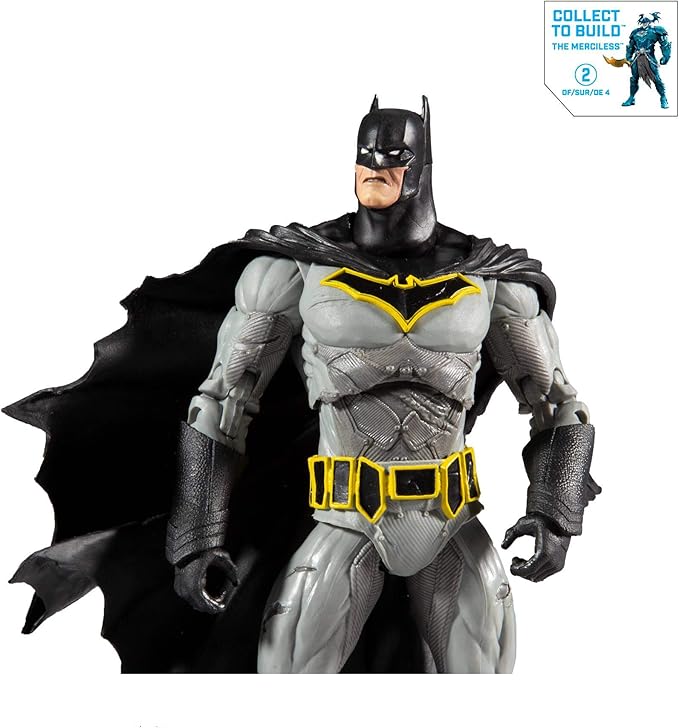 DC Multiverse Batman (Dark Nights: Metal) 7" Action Figure with Build-A Parts for 'The Merciless' Figure - Figurio