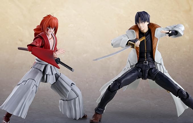 TAMASHII NATIONS - Rurouni Kenshin: Meiji Swordsman Romantic Story - Aoshi Shinomori, Bandai Spirits S.H.Figuarts Action Figure - Figurio