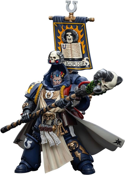 JOYTOY 1/18 Warhammer 40,000 Action Figure Ultramarines Chief Librarian Tigurius Collection Model (4.2 inch) - Figurio