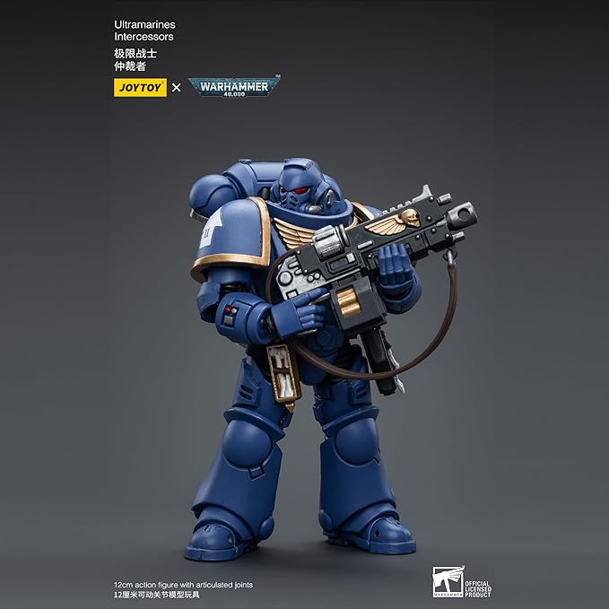 JOYTOY 1/18 Action Figure Warhammer 40,000 Ultramarines Intercessors Ver.3 4.96 Inch Movable Model Collectible Figurine - Figurio