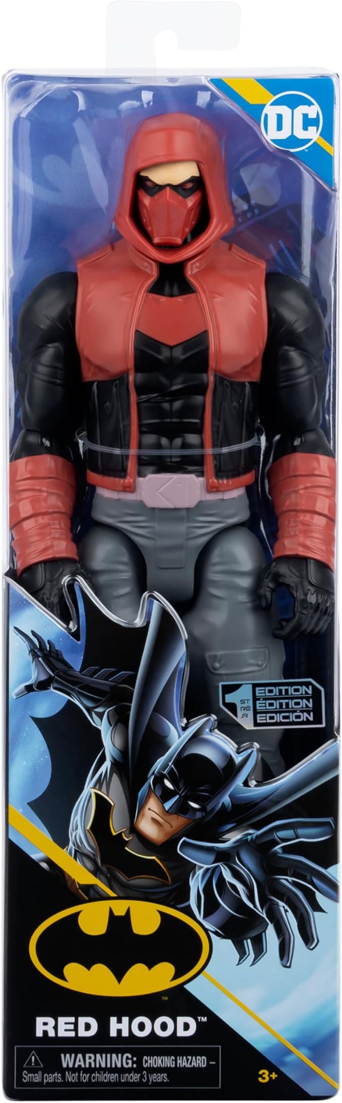 DC Comics, 12-inch Red Hood Action Figure, Kids Toys for Boys and Girls Ages 3 and Up - Figurio