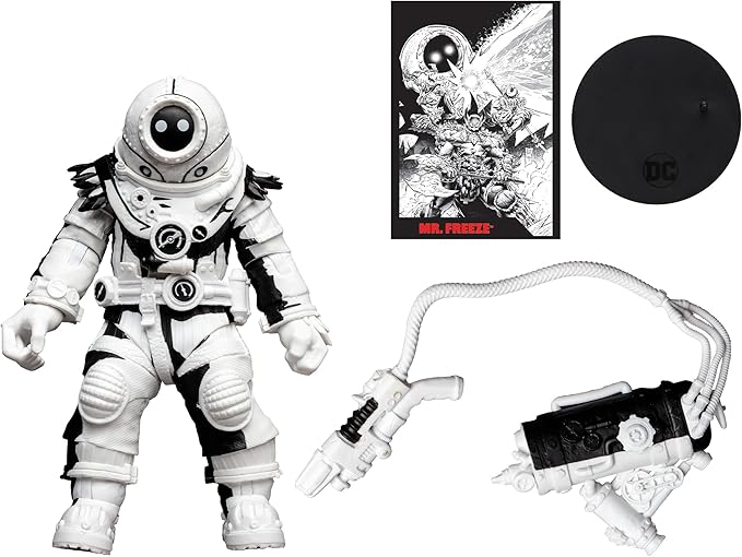 McFarlane Toys - DC Direct Page Punchers Mr.Freeze (Line Art) 7in Action Figure with Batman Comic - Figurio