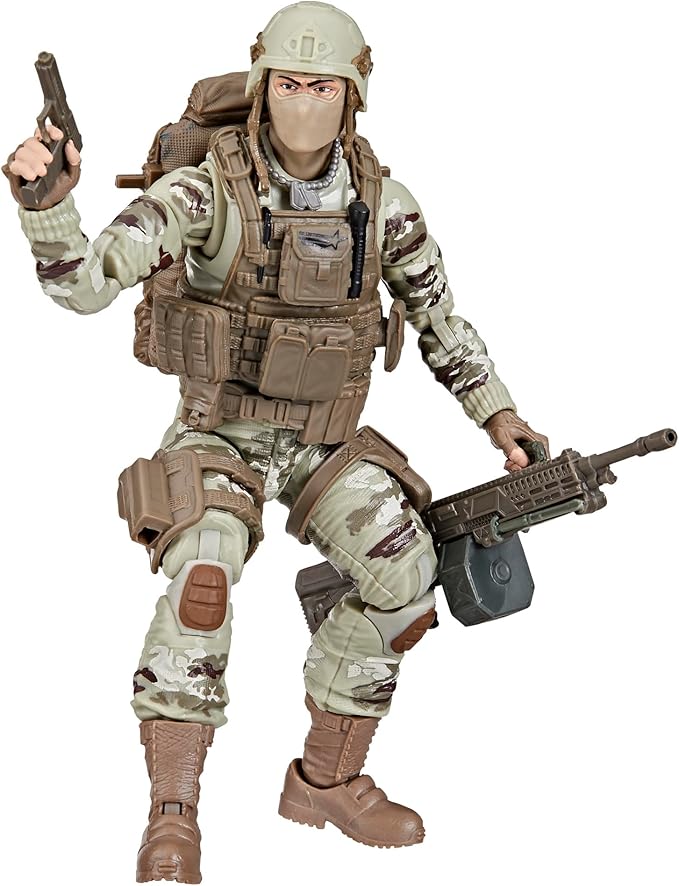 G.I. Joe Classified Series 60th Anniversary Action Soldier - Infantry, Collectible 6-Inch Action Figure with 25 Accessories - Figurio