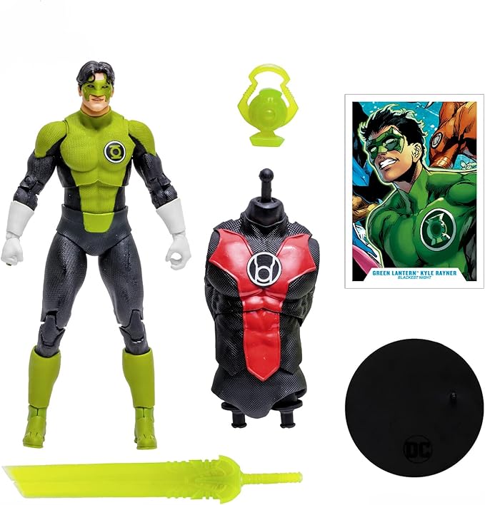 McFarlane Toys - DC Build-A 7IN Figures WV8 - Blackest Night - Kyle Rayner - Figurio