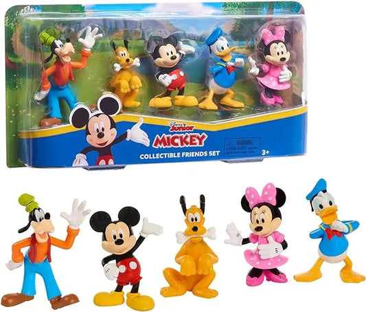 Disney Junior Mickey Mouse Collectible Figure Set, 5 Pack, 3-inch Collectible Figures, Kids Toys for Ages 3 Up by Just Play - Figurio