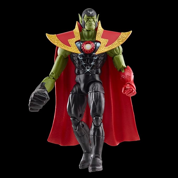 Marvel Legends Series Skrull Queen and Super-Skrull, Avengers 60th Anniversary Collectible 6 Inch Action Figures, 9 Accessories - Figurio