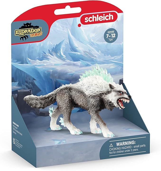 Schleich Eldrador, Eldrador Creatures, Action Figures for Boys and Girls 7-12 years old, Snow Wolf - Figurio