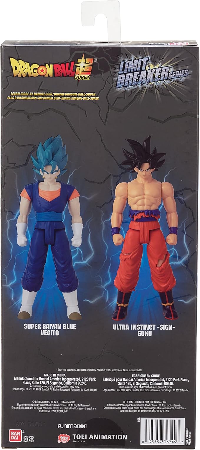 Bandai Namco - Dragon Ball Super - Ultra Instinct Goku Sign, Limit Breaker 12" Action Figure - Figurio