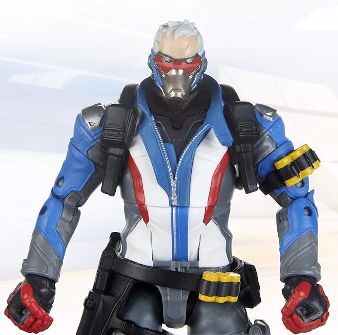 Hasbro Toys Overwatch Ultimates Series Soldier: 76 & Shrike (Ana) Skin Dual Pack 6" Collectible Action Figures - Figurio