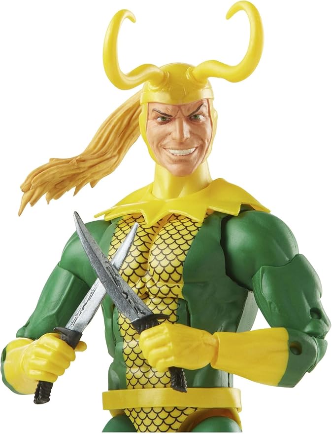 Marvel Legends Series Loki 6-inch Retro Packaging Action Figure Toy, 3 Accessories - Figurio