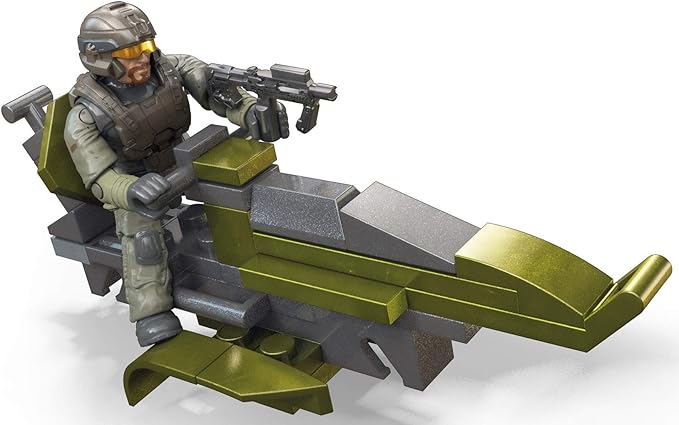 Mega Construx Halo Recon Getaway mongoose vehicle Halo Infinite Construction Set with UNSC Marine character figure, Building Toys for Kids - Figurio