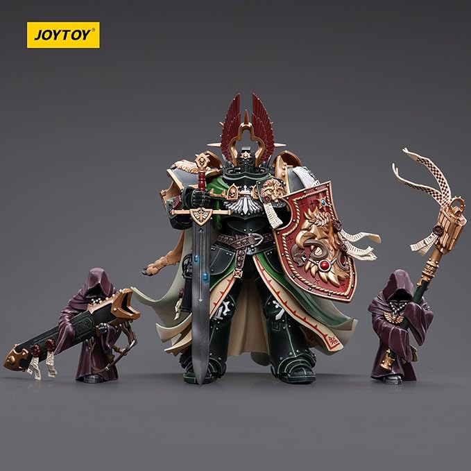 JOYTOY JT7882 40K 1/18 Action Figure Toy, Dark Angels Primarch Lion El‘Jonson, 7.12 inch Gift for Action Figure Lovers & Collectors above - Figurio