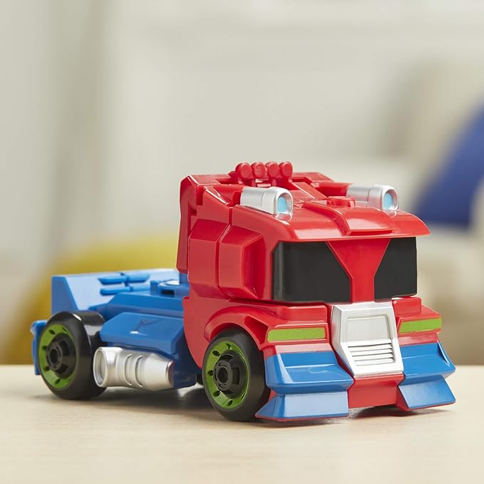 Transformers Rescue Bots Academy Optimus Prime Converting Toy, 4.5-Inch Figure, Toys for Kids Ages 3 and Up - Figurio