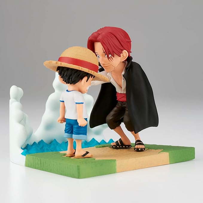 Banpresto - One Piece - Log Stories - Monkey D. Luffy & Shanks, Bandai Spirits World Collectable Figure - Figurio