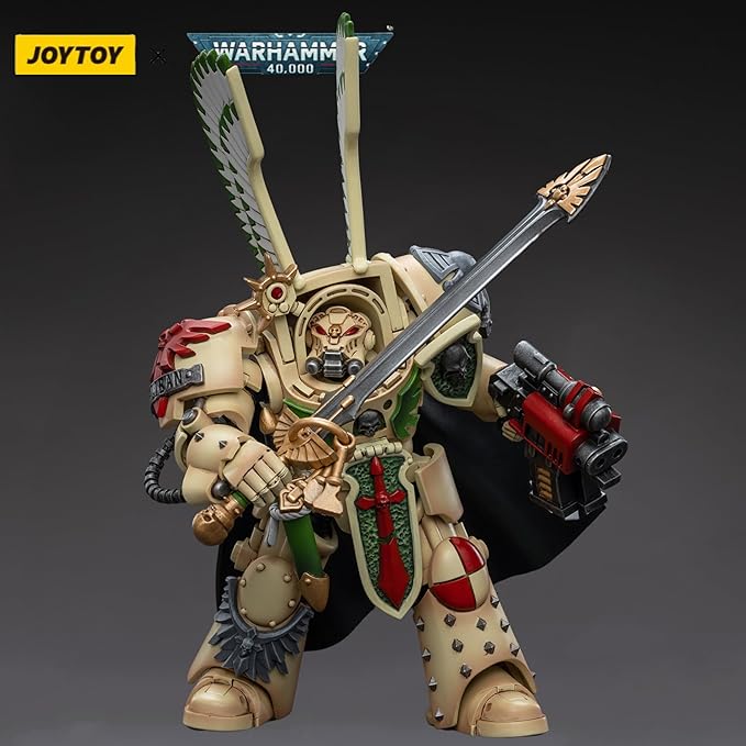 JOYTOY Warhammer 40,000 1/18 Action Figure Dark Angels Deathwing Strikemaster with Power Sword Collection Model Christmas Birthday Gifts - Figurio