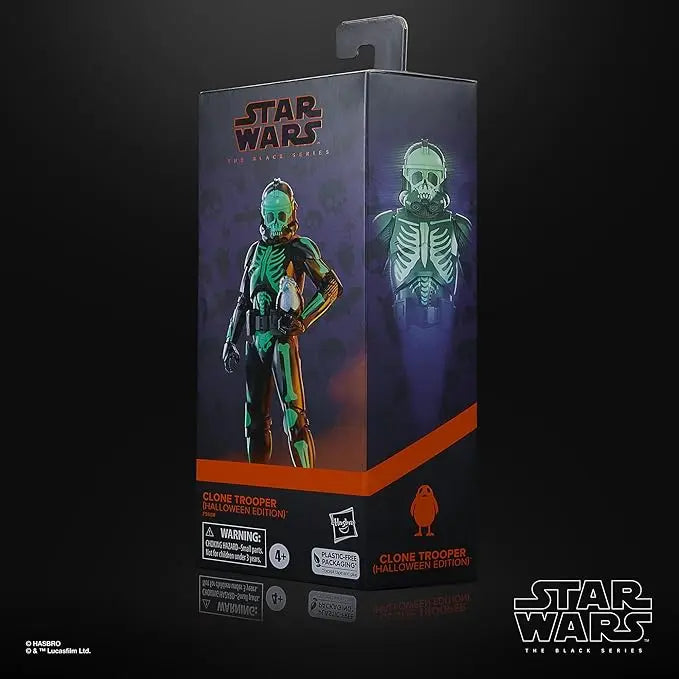 STAR WARS The Black Series Clone Trooper (Halloween Edition) and Porg Toys, 6-Inch-Scale Holiday-Themed Collectible Figures, Ages 4 and Up StarWars