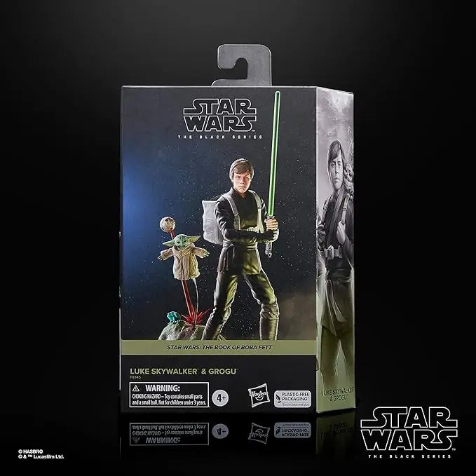 STAR WARS The Black Series Luke Skywalker & Grogu, The Book of Boba Fett, 6-Inch Action Figures, 2-Pack with 9 Accessories, Ages 4 and Up - Figurio