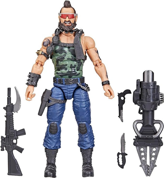 G.I. Joe Classified Series Dreadnok Ripper, Collectible Action Figure, 102, 6 inch Action Figures for Boys & Girls, with 6 Accessory Pieces - Figurio