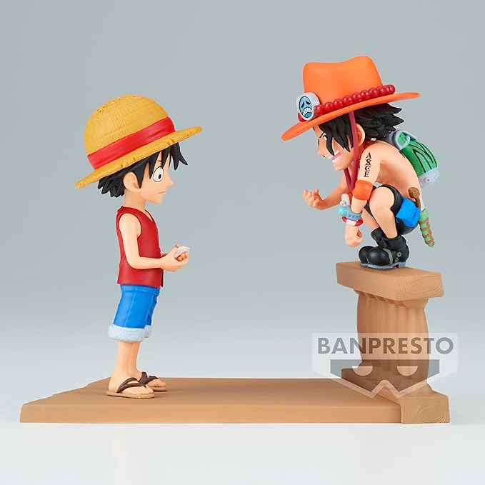 Banpresto - One Piece - Log Stories - Monkey D. Luffy & Portgas D. Ace, Bandai Spirits World Collectable Figure - Figurio