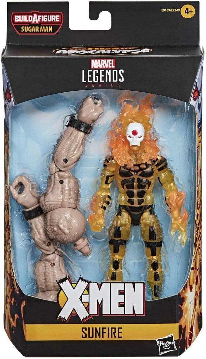 Marvel Hasbro Legends Series 6-inch Collectible Sunfire Action Figure Toy X-Men: Age of Apocalypse Collection, Yellow - Figurio