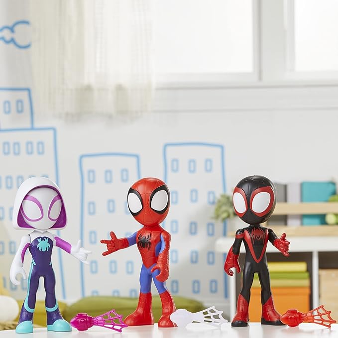 Spidey and his Amazing Friends Supersized Hero Multipack, 3 Large Action Figures, Marvel Preschool Super Hero Toy, Ages 3 and Up, 9 Inches (Amazon Exclusive) - Figurio