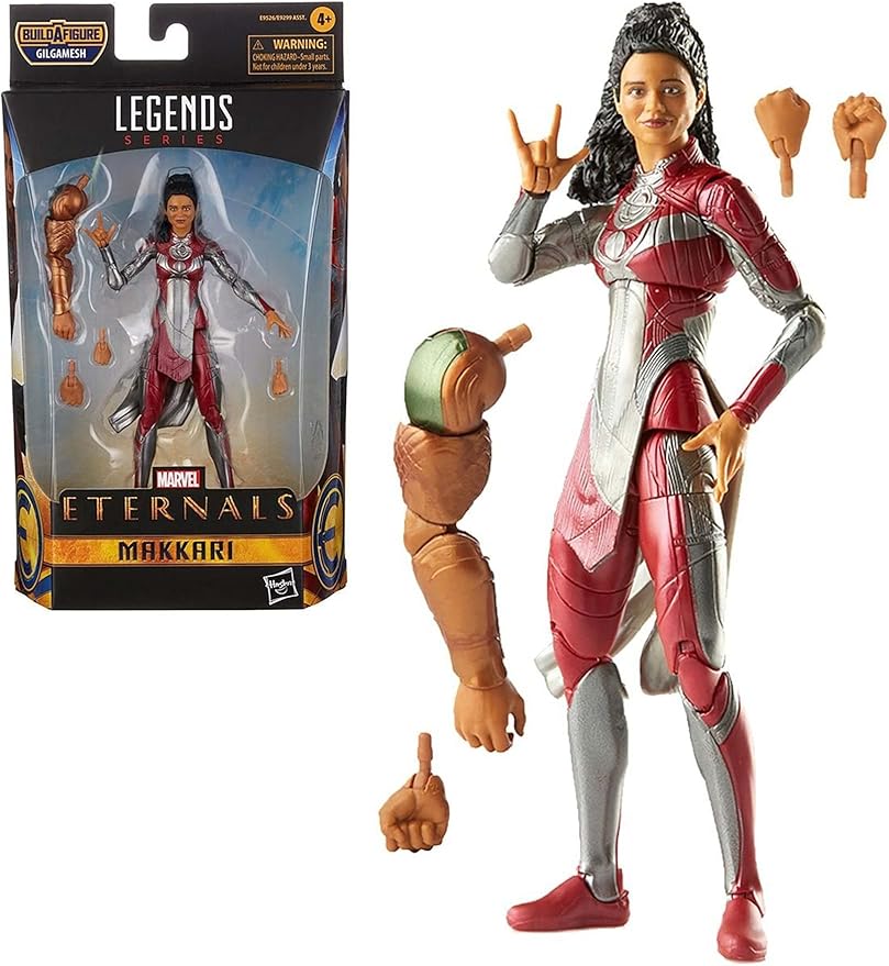 Marvel Legends Series The Eternals 6-Inch Makkari Action Figure Toy, Movie-Inspired Design, Includes 2 Accessories, Ages 4 and Up - Figurio