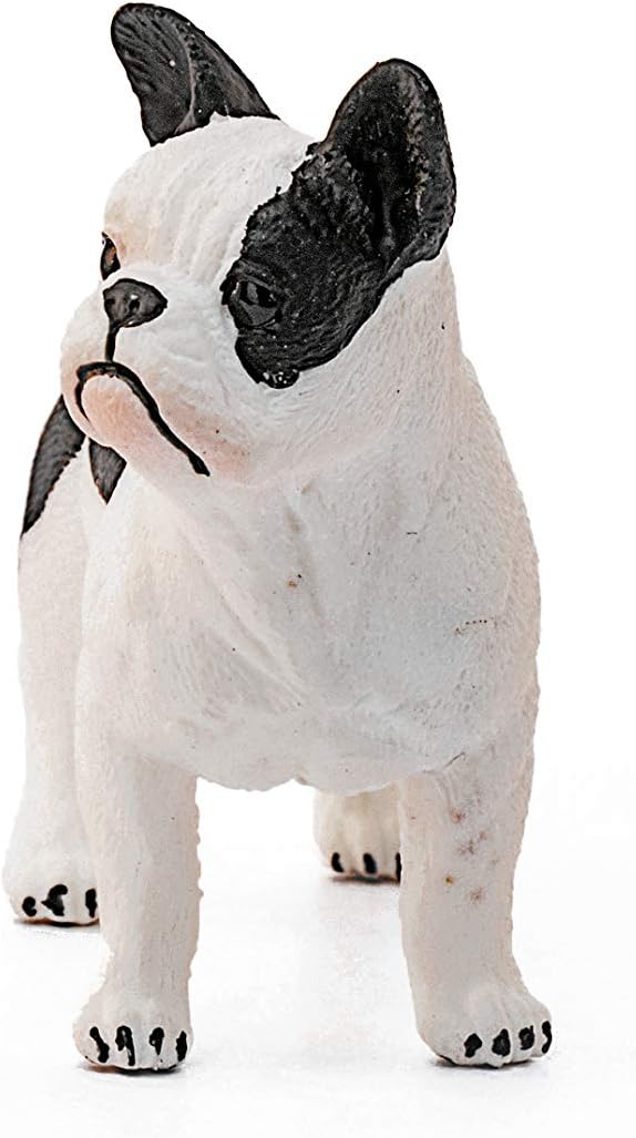 SCHLEICH Farm World, Animal Figurine, Farm Toys for Boys and Girls 3-8 Years Old, French Bulldog , White - Figurio