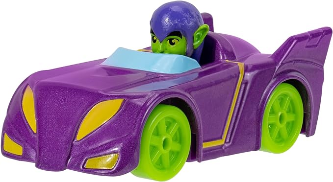 Spidey and his Amazing Friends Amazing Metals Race Car 1:64 Scale (Green Goblin) - Figurio