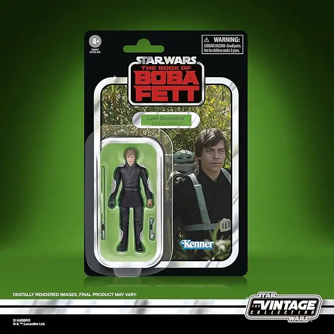 STAR WARS The Vintage Collection Luke Skywalker (Jedi Academy), The Book of Boba Fett 3.75-Inch Collectible Action Figures, Ages 4 and Up - Figurio