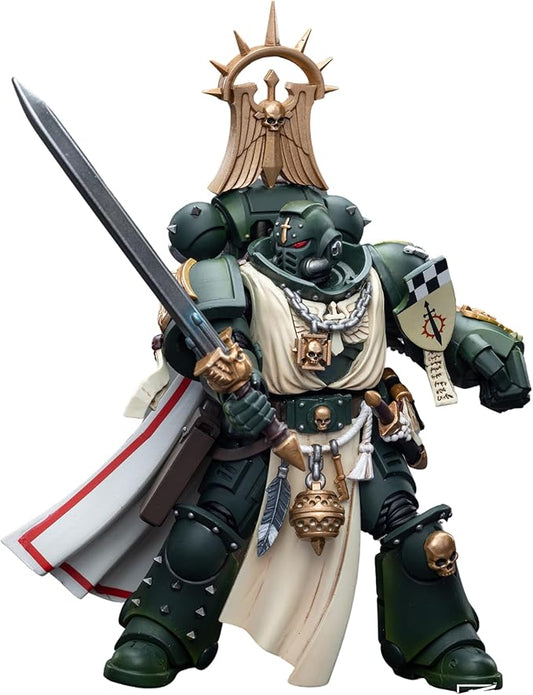 JOYTOY 1/18 Warhammer 40,000 4 inch Action Figure Dark Angels Master with Power Fist Collection Model - Figurio