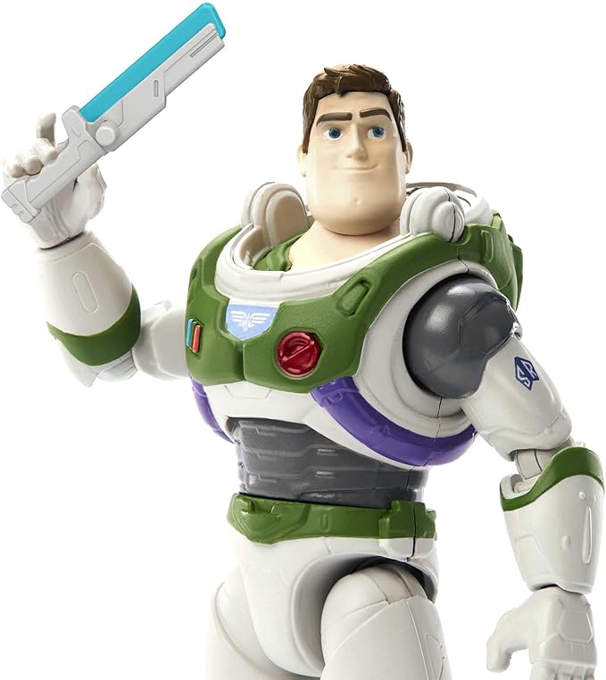 Disney Pixar Lightyear Space Ranger Alpha Buzz Lightyear Figure, Authentic Action Figure 5 Inches tall with 12 Posable Joints, Laser Blade, 4 Years & Up - Figurio