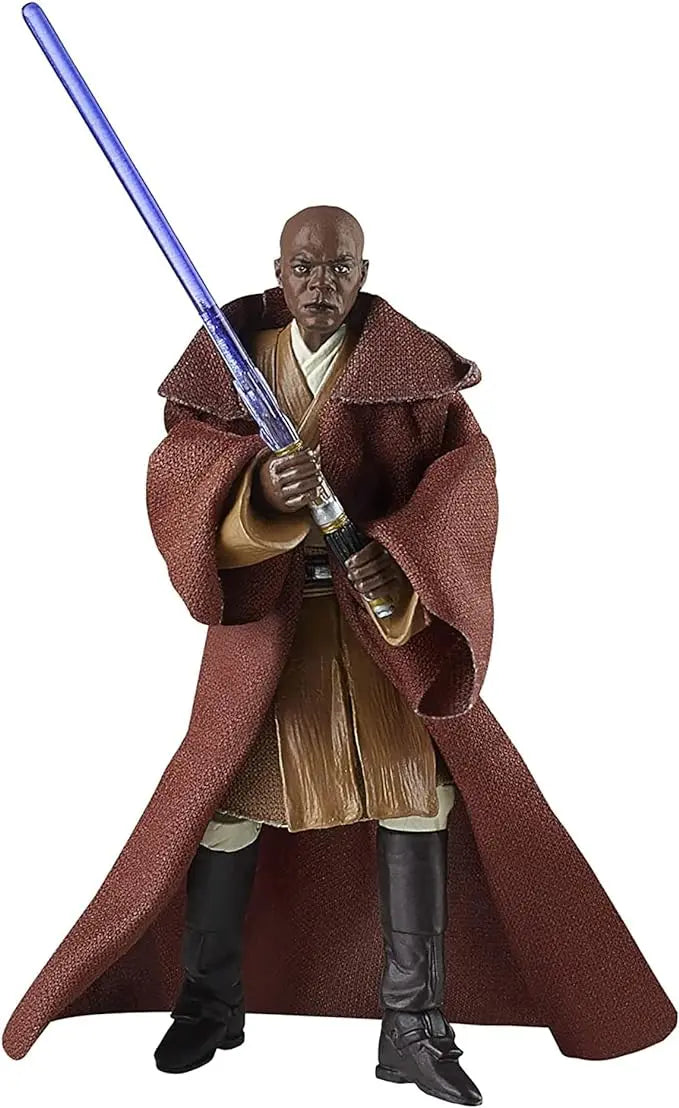 STAR WARS The Vintage Collection Mace Windu Toy VC35, 3.75-Inch-Scale Attack of The Clones Action Figure, Toy Kids Ages 4 and Up - Figurio