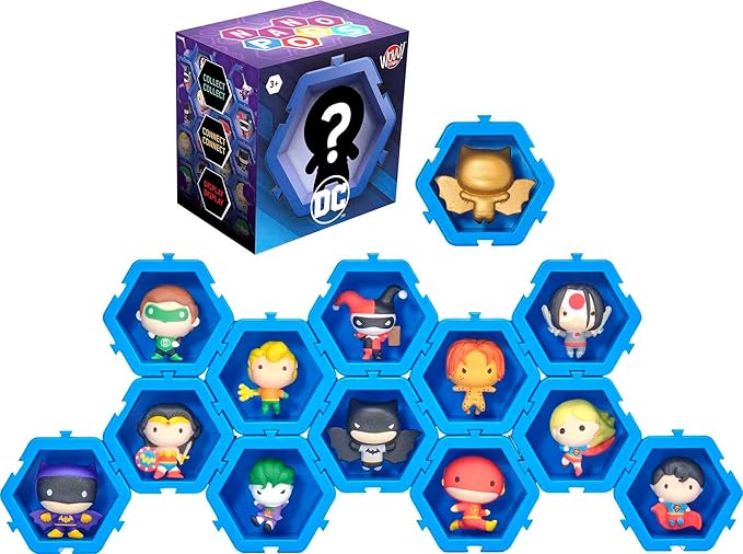 Mattel NANO PODS Connectable Collectable DC Universe Surprise Toy Character Figures Inside Attached Pod, Connect to Other PODS (Styles May Vary) - Figurio