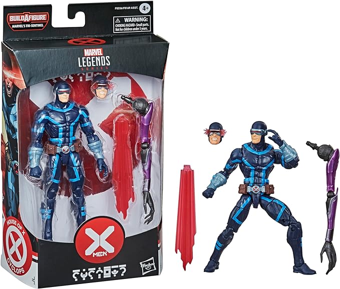 Marvel Hasbro Legends X-Men Series 6-inch Collectible Cyclops Action Figure Toy, Premium Detail and 2 Accessories, Ages 4 and Up - Figurio