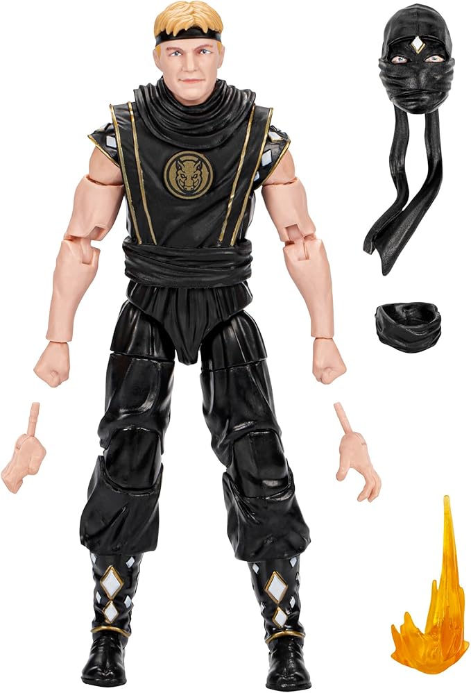 Hasbro Power Rangers x Cobra Kai Lightning Collection Morphed Johnny Lawrence Black Boar Ranger Figure 6" - Figurio