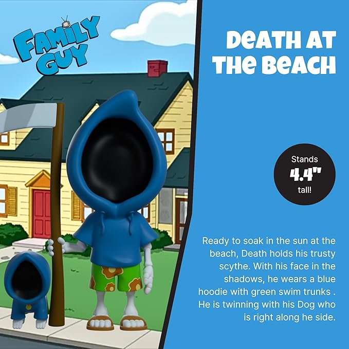 Youtooz Family Guy Death at The Beach, 4.4" Inch Vinyl Figure, High-End Collectible Youtooz Vinyl Family Guy Death Figure by Youtooz Family Guy Collection - Figurio