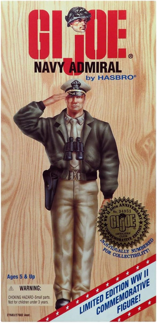 G.I. Joe World War II Navy Admiral (Caucasian Version) Limited Edition World War II 1996 50th Anniversary Commemorative Edition 12 Inch Action Figure - Figurio