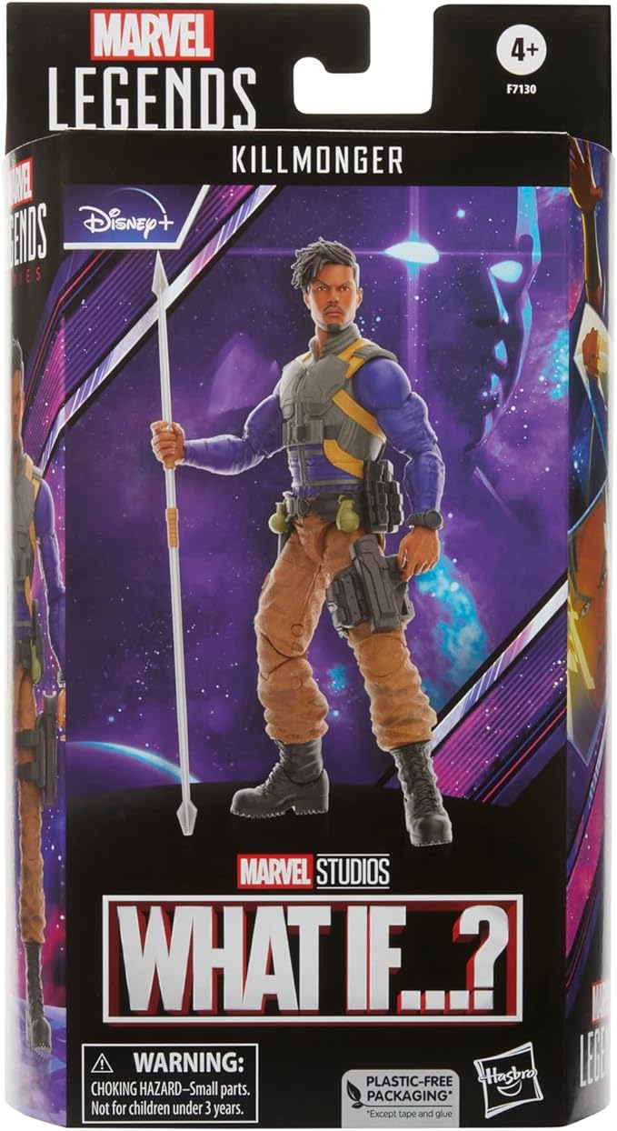 Marvel Legends Series Killmonger, What If…? 6-Inch Collectible Action Figures, Toys for Ages 4 and Up - Figurio